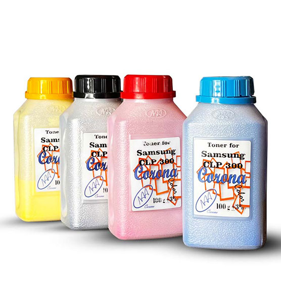 ست چهارتایی تونر سامسونگ رنگی clp 300 کرونا